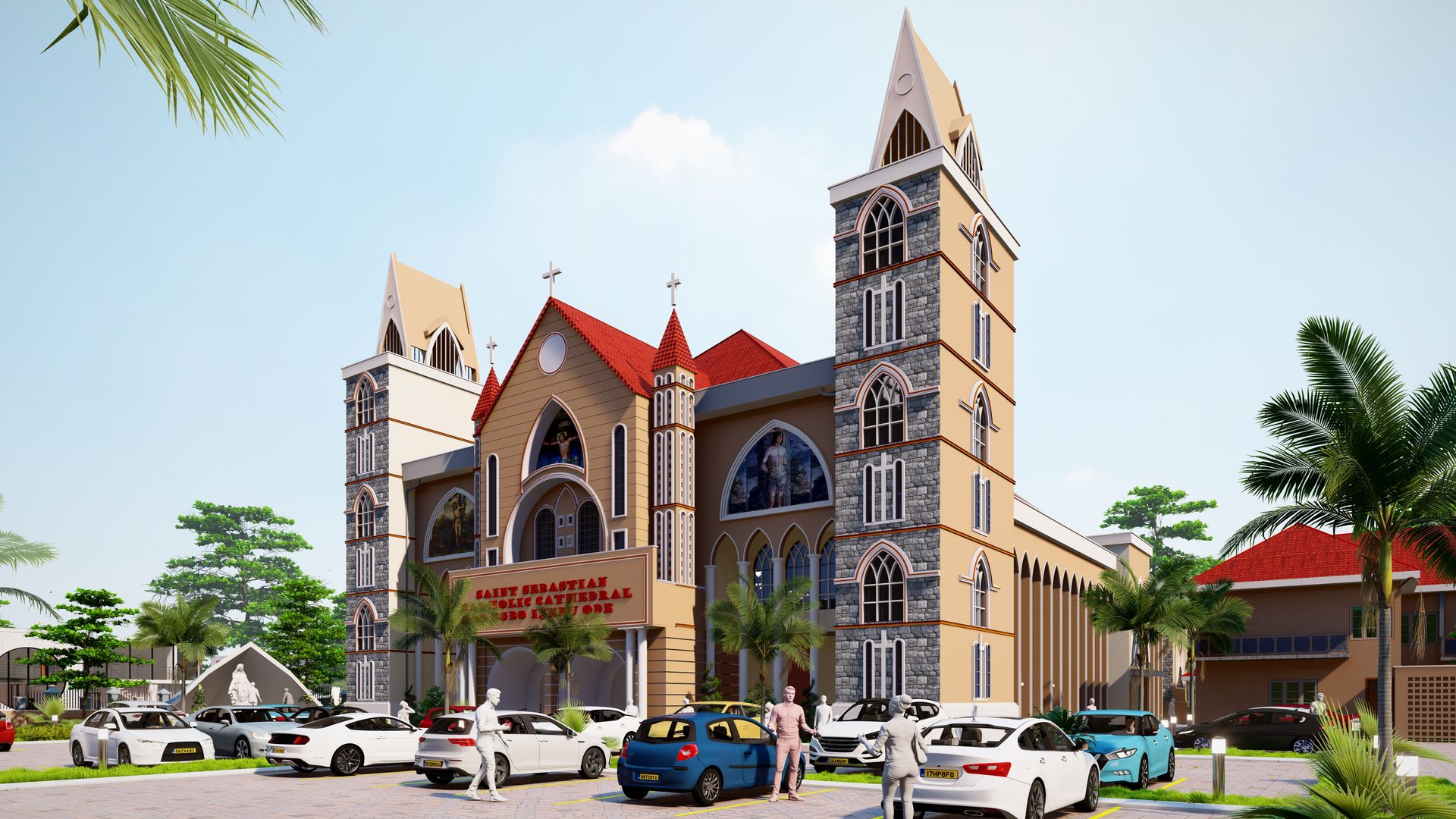 St. Sebastian New Cathedral, Odo-Egbo, view 2 of 5