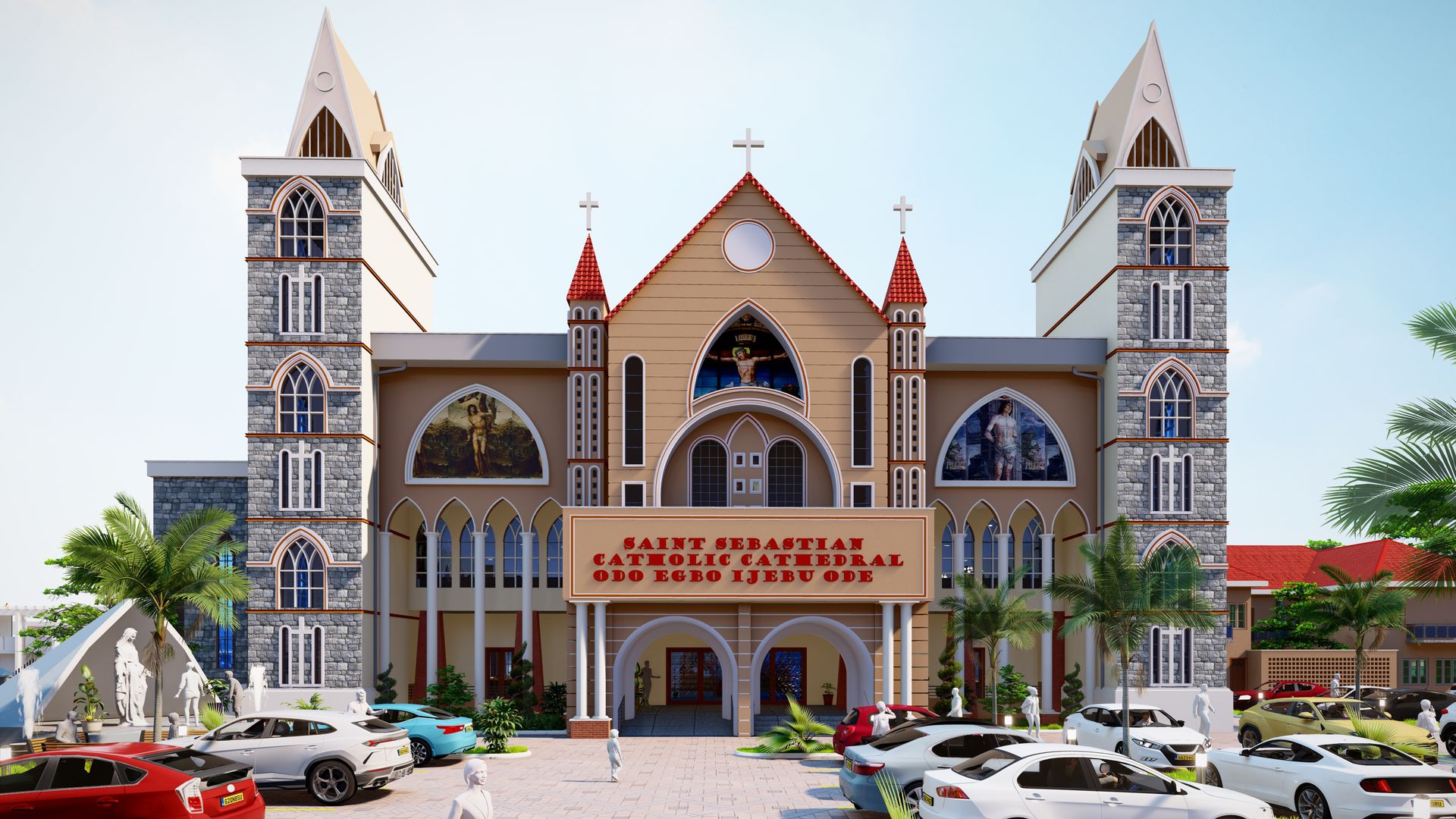 St. Sebastian New Cathedral, Odo-Egbo, view 1 of 5